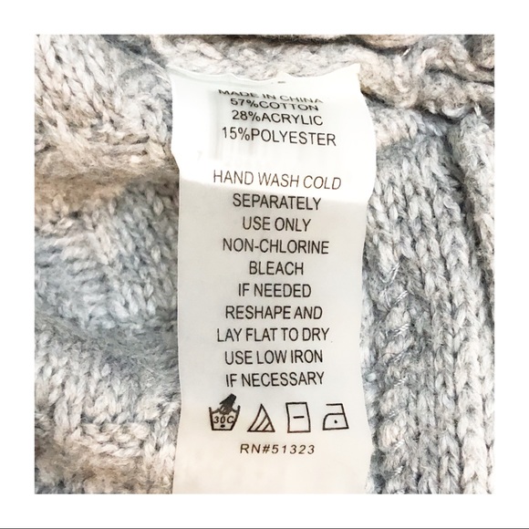 VINCE CAMUTO | Gray Mock Neck Sweater Large - Picture 13 of 14